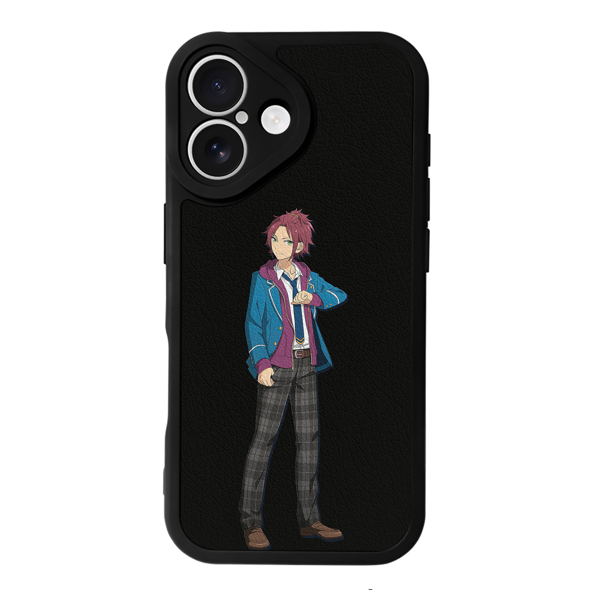 （画像用） あんさんぶるスターズ! Ensemble Stars 【iPhone 16シリーズ対応】シリコンスマホケース（レザー調） 材質：シリコン